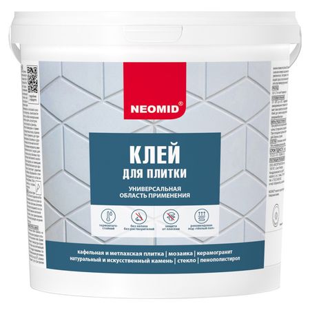 клей для керам.плитки NEOMID 10кг, арт.4607138454642 теплоноситель warme eco pro 30 пропиленгликоль 10кг