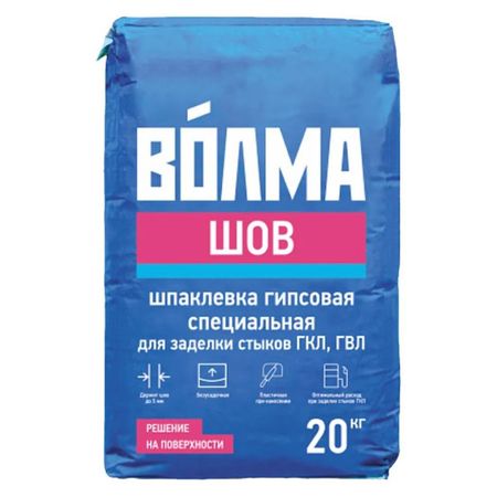 шпатлевка гипсовая ВОЛМА Шов 20кг крюк для велосипеда 20кг