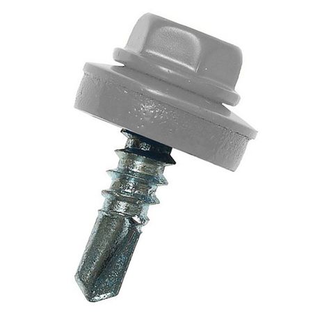 саморез кровельный с буром 5,5х19мм серый RAL-7004  70шт саморез кровельный с буром 4 8x28мм синий ral 5005 60шт