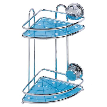 полка угловая двухъярусная TATKRAFT Conrad Vacuum Screw хром elesabox creative metal hollow fake hexagonal screw bolts storage box