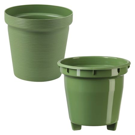кашпо Терра 1,1л пластик оливковый