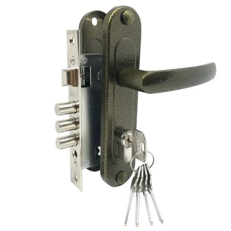 ручка дверная с замком ЗЕНИТ ЗВ7-60.1-02 бронза модуль защелки при центрального дверного замка автомобиля механизм двигателя подходит для kia picanto morning 2012 2016 81310 1y030 81320 1y030