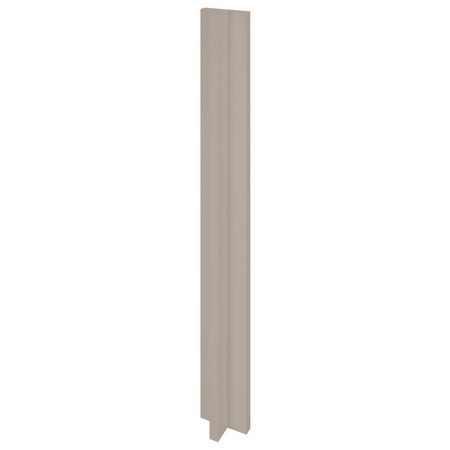 угловой элемент ВИАНО 42x716x16мм лакированная ЛДСП серый камень угловой элемент альмонд 40х720 ваниль лдсп