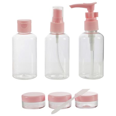 набор флаконов ECOS Easy travel max 7 предметов пластик дорожный флакон douglas для путешествий travel set of empty bottles