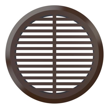 решетка вентиляционная ЭРА круглая d50мм с фланцем 4шт пластик коричневая мотоцикл 3 5 мм рога ированная круглая шлицевая решетка автомобильный рожок крышка подходит для honda shadow vt1100 750 600 vtx1300c1800c vt vf750