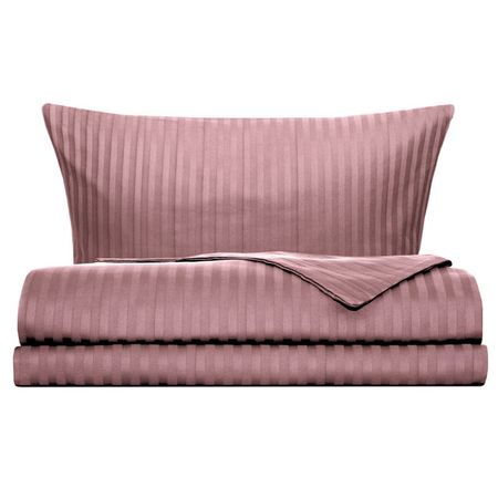 постельное белье дуэт COTTONIKA сатин-страйп 2 нав.50х70см розовое, арт.Дуэт5х7стр.роз пододеяльник actuel сатин страйп светло 150х215 см