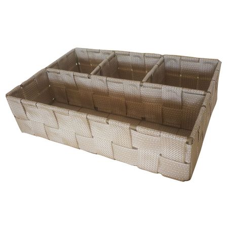 органайзер с 4 отсеками 260x175x65мм полипропилен бежевый органайзер с 4 отсеками 260x175x65мм полипропилен
