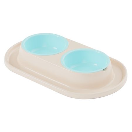 миска для кошек Мур-мяу двойная на подставке сухие корма felix двойная вкуснятина для взрослых кошек с птицей 1 3 кг