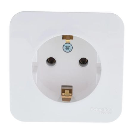 розетка 1 пост SYSTEME ELECTRIC Blanca с/з б/ш 16А  белый розетка 1 пост tv schneider electric blanca белый