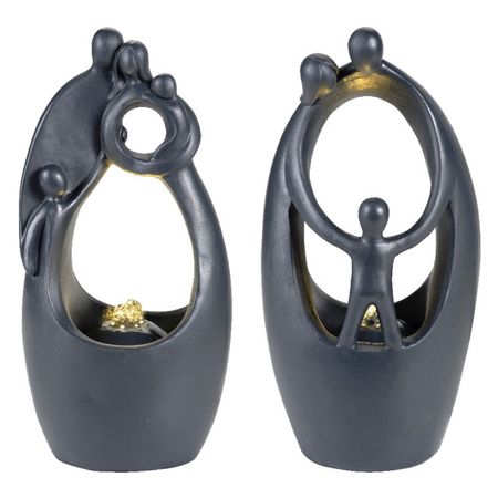 фонтан комнатный Люди 15х18х35см антрацит репродукция медали люди всех национальностей