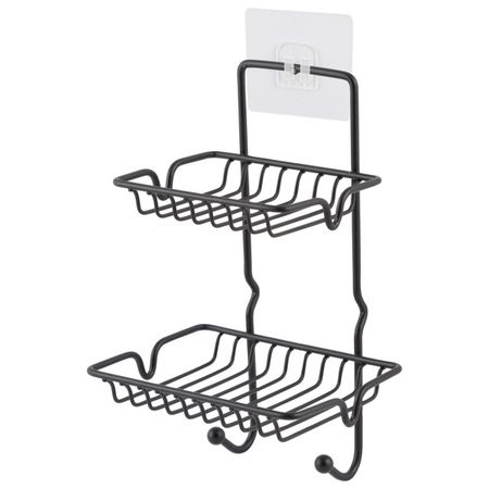 держатель для мыла и губки MALLONY Magic 13,5х10,5х21см навесной металл, пластик многоразовые губки для кухни magic