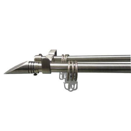 карниз телескоп. 2-рядный UGO LOKS 160-300см 16/19мм бронза наконечник скол, арт.580944 карниз 2 рядный уют 28мм 300см арт 2005760