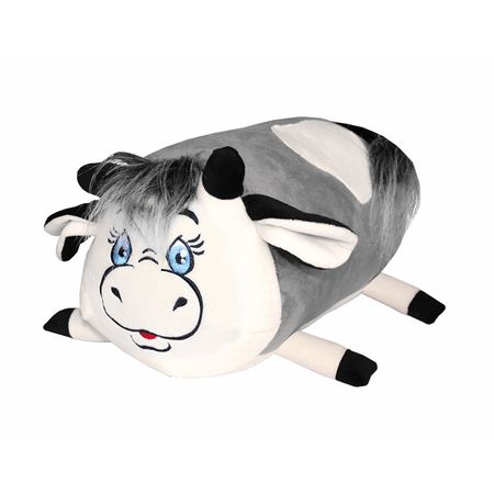 подушка декоративная Бычок 19х33см серая, арт.МЕХ Бычок С