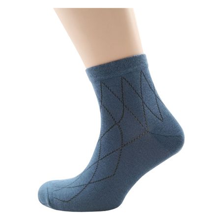 носки COMANDOR Ромбы средней длины размер 25 мужские джинс