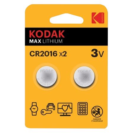 батарейка KODAK CR2016 блистер 2шт батарейка kodak lr06 aa блистер 2шт