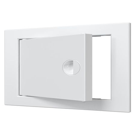 лючок ревизионный EVECS ЛР 150х150мм с фланцем пластик ручка лючок ревизионный эра лтм 460х560мм с фланцем 400х500мм ручка   на магнитах