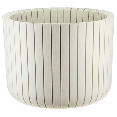 кашпо Шато 29л d38см h30см молочный пластик