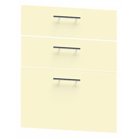 фасад Альмонд с 3 ящиками 600х720 ваниль ЛДСП угловой элемент альмонд 40х720 ваниль лдсп