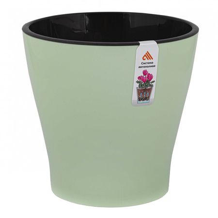 горшок двойной Лея 3,6л d19см h19см светло-зеленый пластик moonbiffy удлинитель для крана светло зеленый
