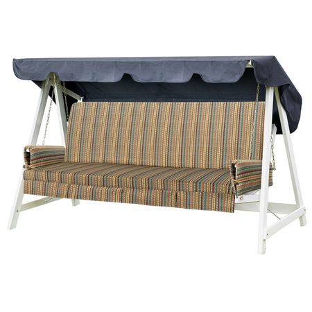 подушка для качелей со спинкой 108х179х7см гобелен съемный чехол с подлокотниками гобелен с котом xianyunhe