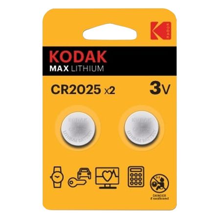 батарейка KODAK CR2025 блистер 2шт батарейка kodak lr06 aa блистер 2шт