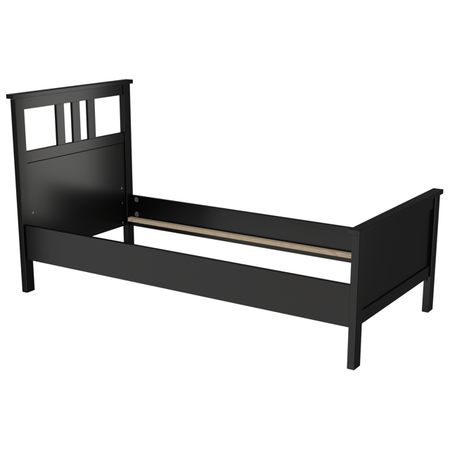 кровать Кантри 2110х1040х1120мм черный сосна комод кантри 3 ящика 2 двери 1600х500х891мм белая сосна