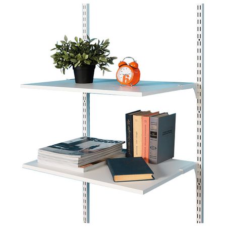 полка ЛДСП 585х406х16мм белая полка мелкосетчатая larvij 890х420х15мм белая