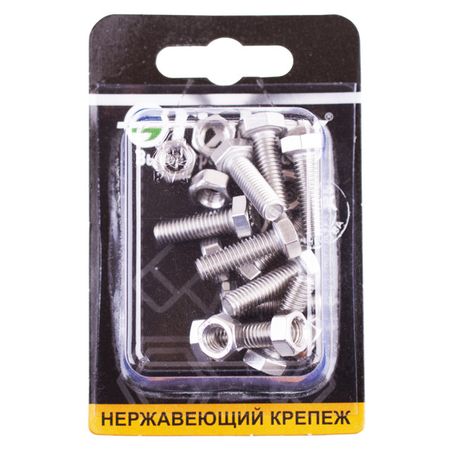 болт DIN933 М6x20 с гайкой нерж сталь 10шт болт din933 с полной резьбой 10x30 10шт