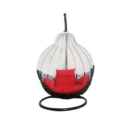 кресло-яйцо садовое сталь/ротанг 71х192х105см лакомства happy jungle палочки для птиц мед и яйцо 3 шт 90 гр 90 г