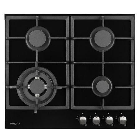 поверхность газовая KRONA ARMONIA 60 BL 4 конфорки закаленное стекло/чугун черный закаленное стекло для dodge charger challenger 2017 2021 экран gps навигации 8 4 дюймовая защитная пленка для экрана автомобиля устойчивая к царапинам