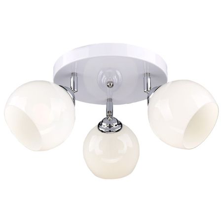 люстра потолочная РОССВЕТ Тора 3х40Вт Е27 металл белый радиатор ksgrowl 326 мм для квантовых led ламп 120вт