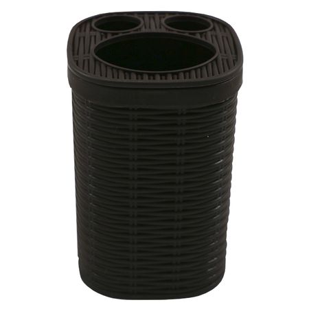 стакан для зубных щеток VITARTA Basket полипропилен коричневый гарнитур для туалета vitarta unisson   полипропилен