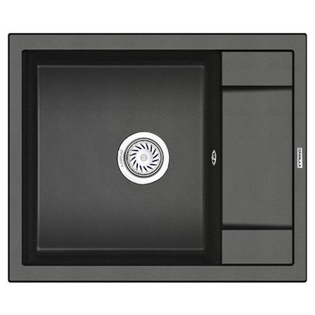 мойка GRANULA 600х500х20мм черный кварц мойка granula 465х510х200мм пирит кварц