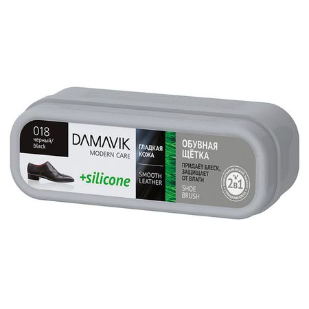 губка для обуви DАМАVIК Silicone черная для гладкой кожи губка для обуви dамаviк silicone   для гладкой