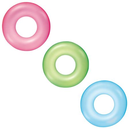 круг для плавания BESTWAY Неоновый иней 91см в асс-те круг для плавания bestway фрукты с предохранительным клапаном 36121 в ассортименте