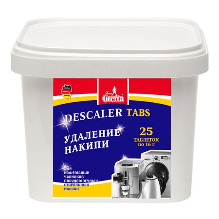 таблетки от накипи FRAU GRETTA 25штх16г таблетки для пмм frau gretta all in 1 200шт