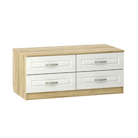 тумба ТВА Оливия 1202х578х512мм белое дерево/дуб сонома кровать оливия 2042х946х700мм белое дерево дуб сонома