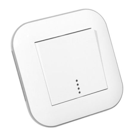 выключатель 1-клавишный OVIVO Лофт с индикацией белый переключатель 1 клавишный ovivo loft проходной белый