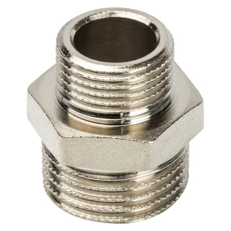 ниппель переходной STOUT НР 1/2X3/8 латунь резьба угольник переходной mpf 3 4 х1 2 вр нр с ограничителем латунь резьба
