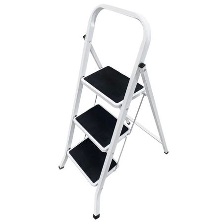 стремянка односекционная LADDERBEL с антискользящим покрытием 3 ступени стальная стремянка односекционная ladderbel 4 ступени ная