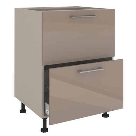 фасад 2 ящика ВИАНО 596x716x16мм лакированная ЛДСП серый камень фасад 2 ящика виано 596x716x16мм лакированная лдсп серый камень