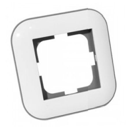 рамка 1 пост OVIVO Лофт белый/черный рамка 3 поста ovivo loft белый