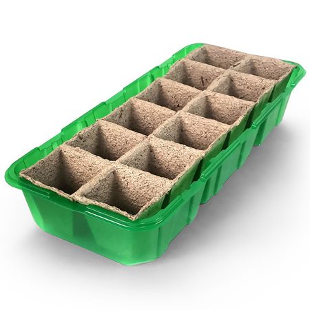 минипарник торфяная кассета 12ячеек 39х15см