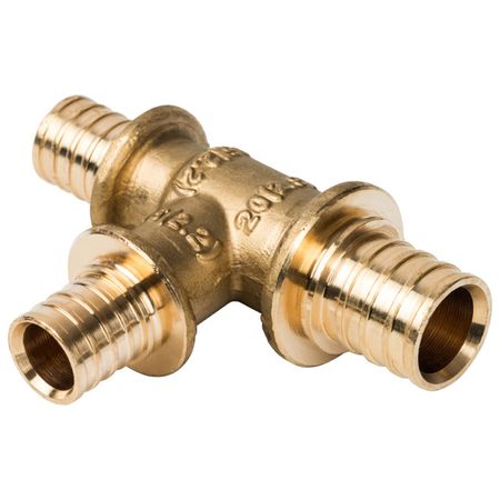 тройник аксиальный STOUT 20x16x16 для труб из сшитого полиэтилена тройник аксиальный stout 16x1 2 вр для труб из сшитого полиэтилена