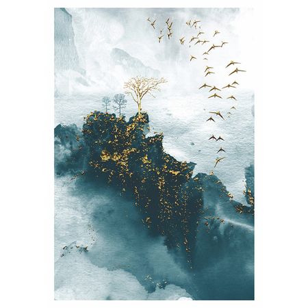 постер ВОСТОЧНЫЙ ПЕЙЗАЖ канвас 600х900мм jianwu стикер очный пейзаж