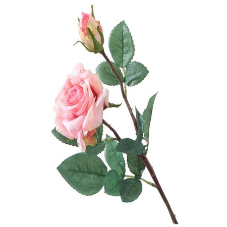 растение искусственное Роза розовая 47см