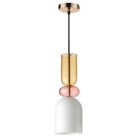 светильник подвесной LUMION Gillian E27 1х60Вт металл золотой люстра подвесная lumion santiago 6х60вт e27 металл