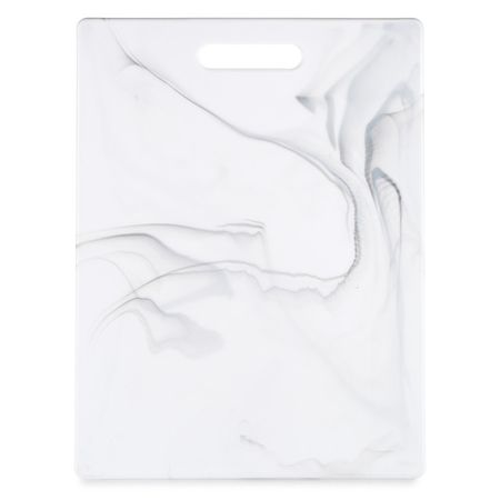 доска разделочная ATTRIBUTE Marble White 30х20см прямоуг. пластик доска разделочная todelia 37 5х24см с контейнером бамбук пластик