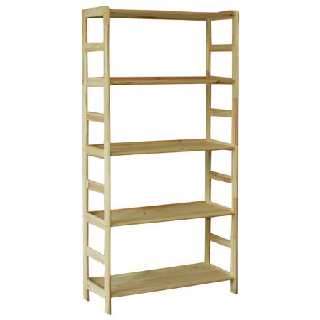 стеллаж 5 полок ВЕСУРИ 800х330х1570мм сосна без покрытия