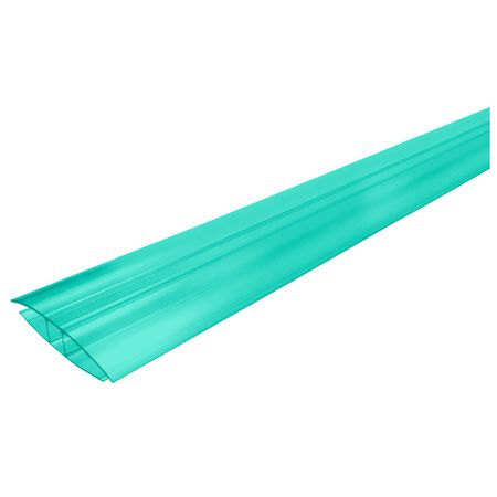 профиль для поликарбоната соединит.неразъем. 3000х10мм зеленый профиль для поликарбоната соед 3000х10мм
